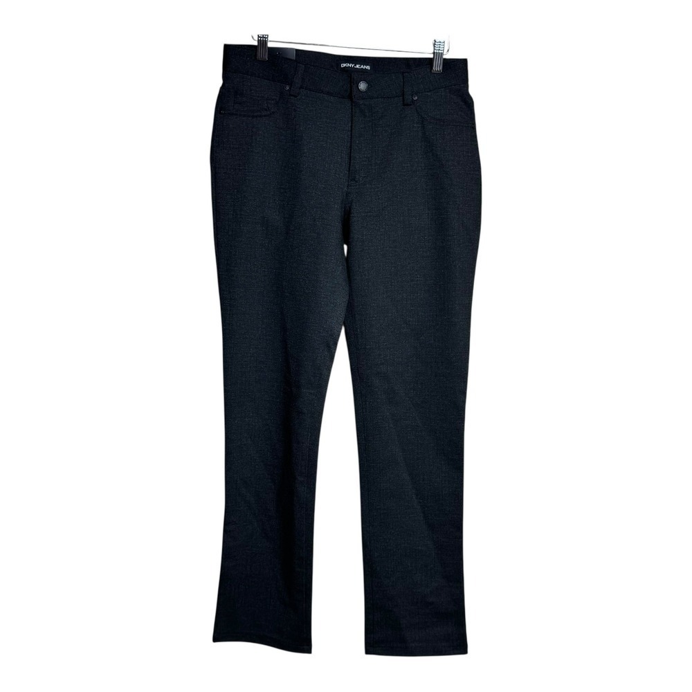 DKNY Jeans Womens Gray Dress Pants Straight Leg Career Work Trousers small